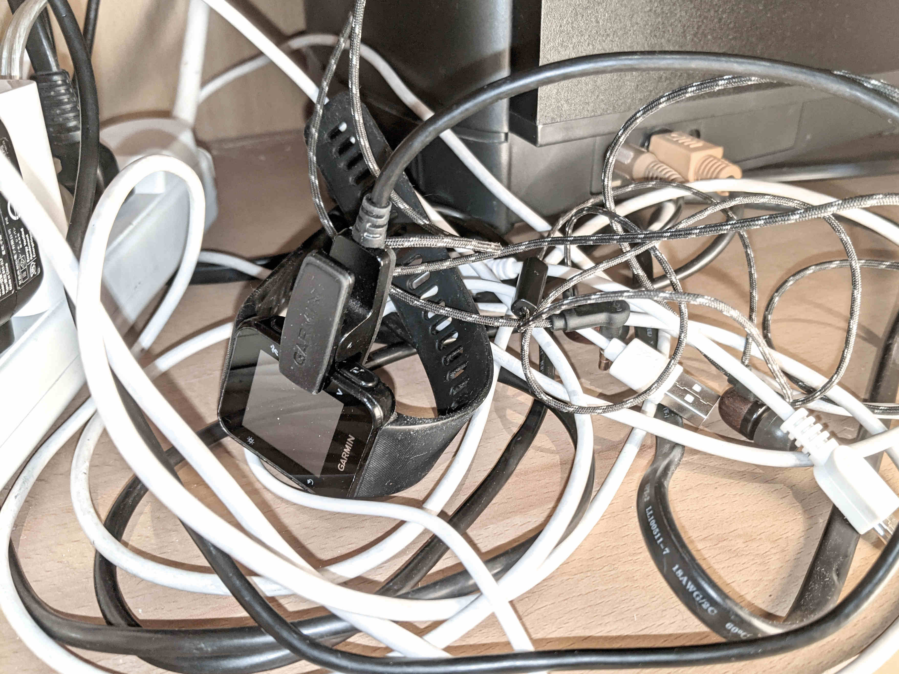 Befor: mess of wires